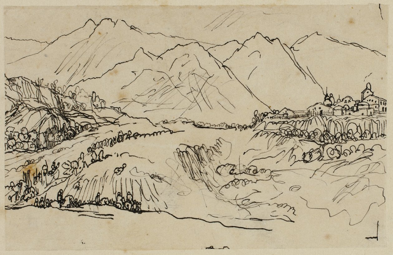 Vesnice v horách od Rodolphe Bresdin