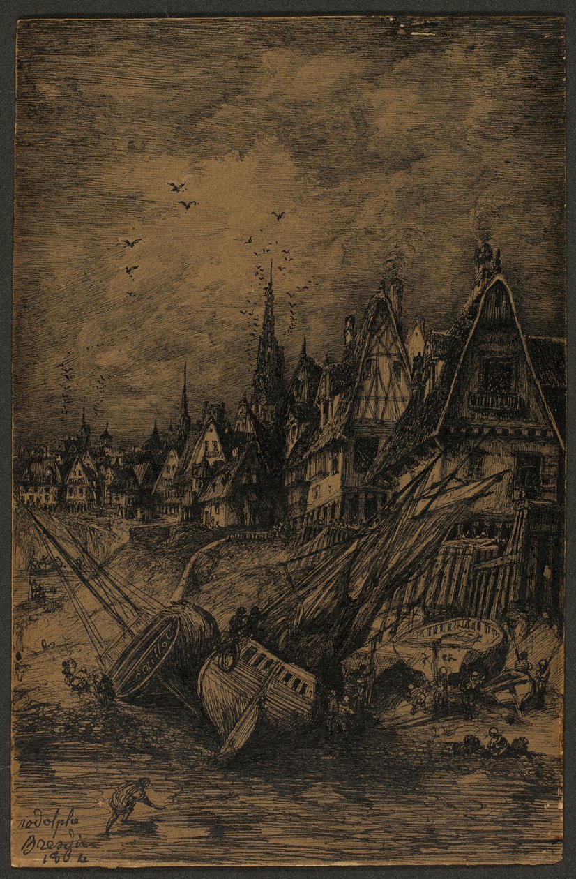 Vyplavené lodě od Rodolphe Bresdin