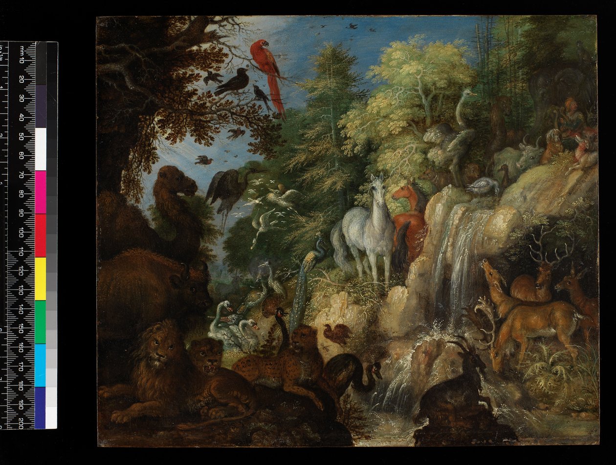 Orfeus s ptáky a zvířaty, 1622 (olej na mědi) od Roelandt Jacobsz. Savery