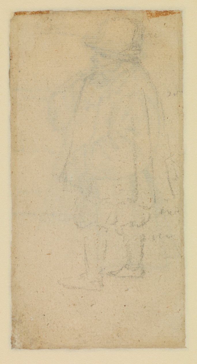 Muž viděný zezadu (verso) od Roelandt Jacobsz and Bruegel Pieter the Elder Savery