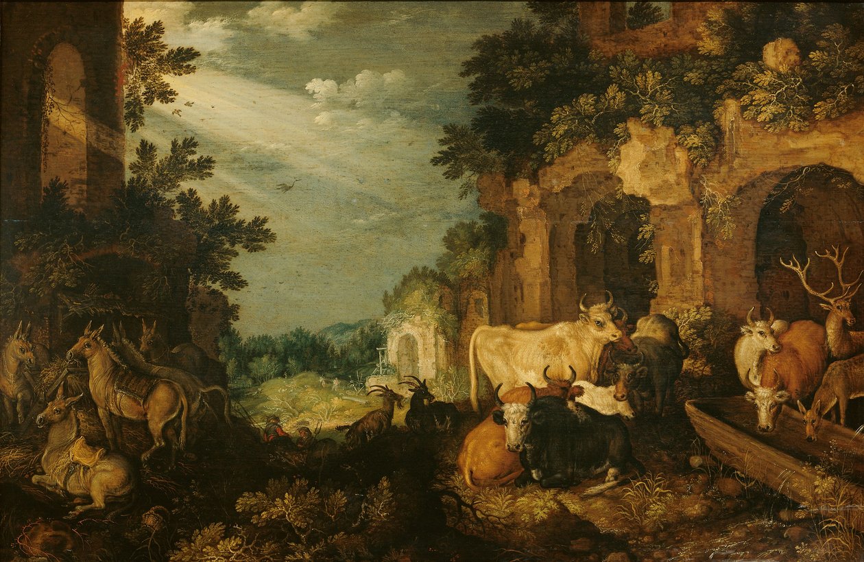 Krajina se zříceninami od Roelandt Jacobsz. Savery
