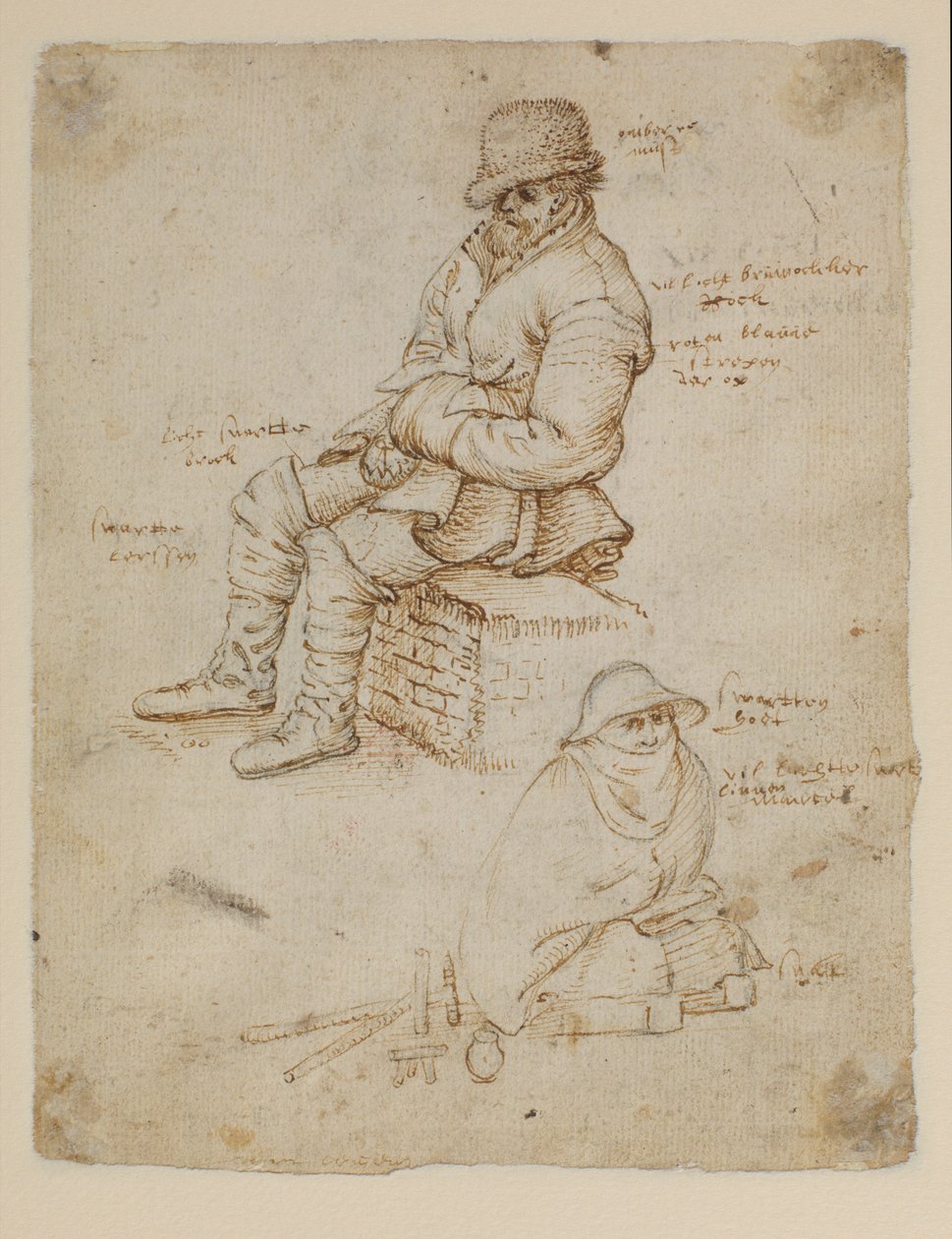 Dvě sedící postavy (verze) od Roelandt Jacobsz. Savery