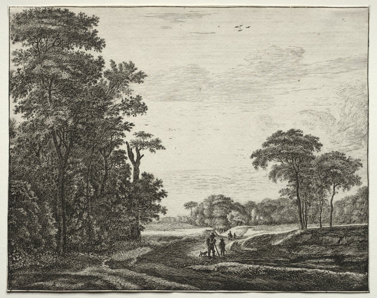 Šest pohledů v Haagském lese: Plate 2 od Roelant Roghman