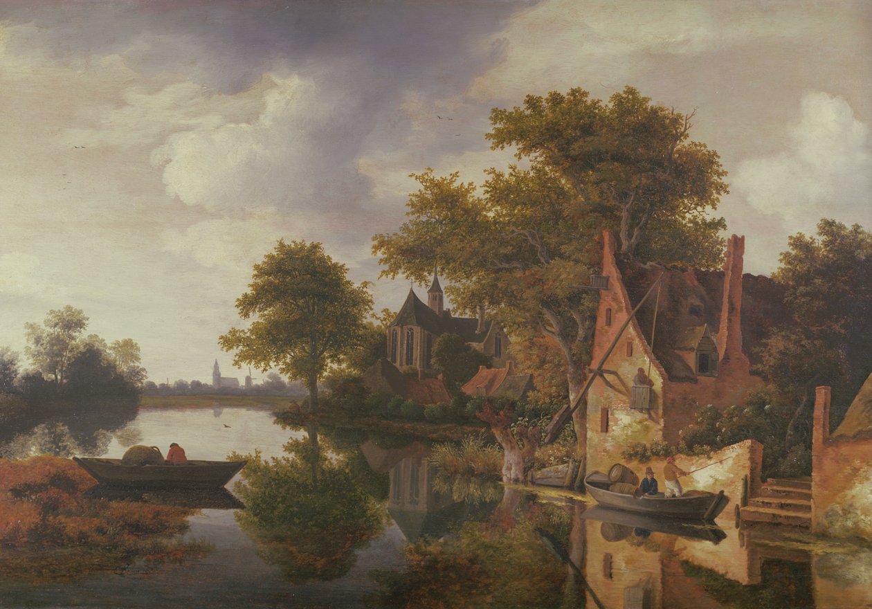 Říční krajina od Roelof Van Vries