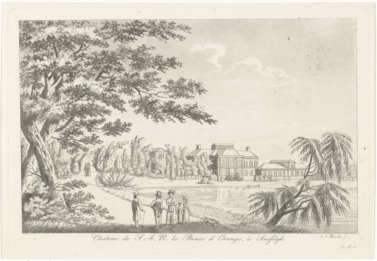 Pohled na palác Soestdijk od Roelof van der Meulen