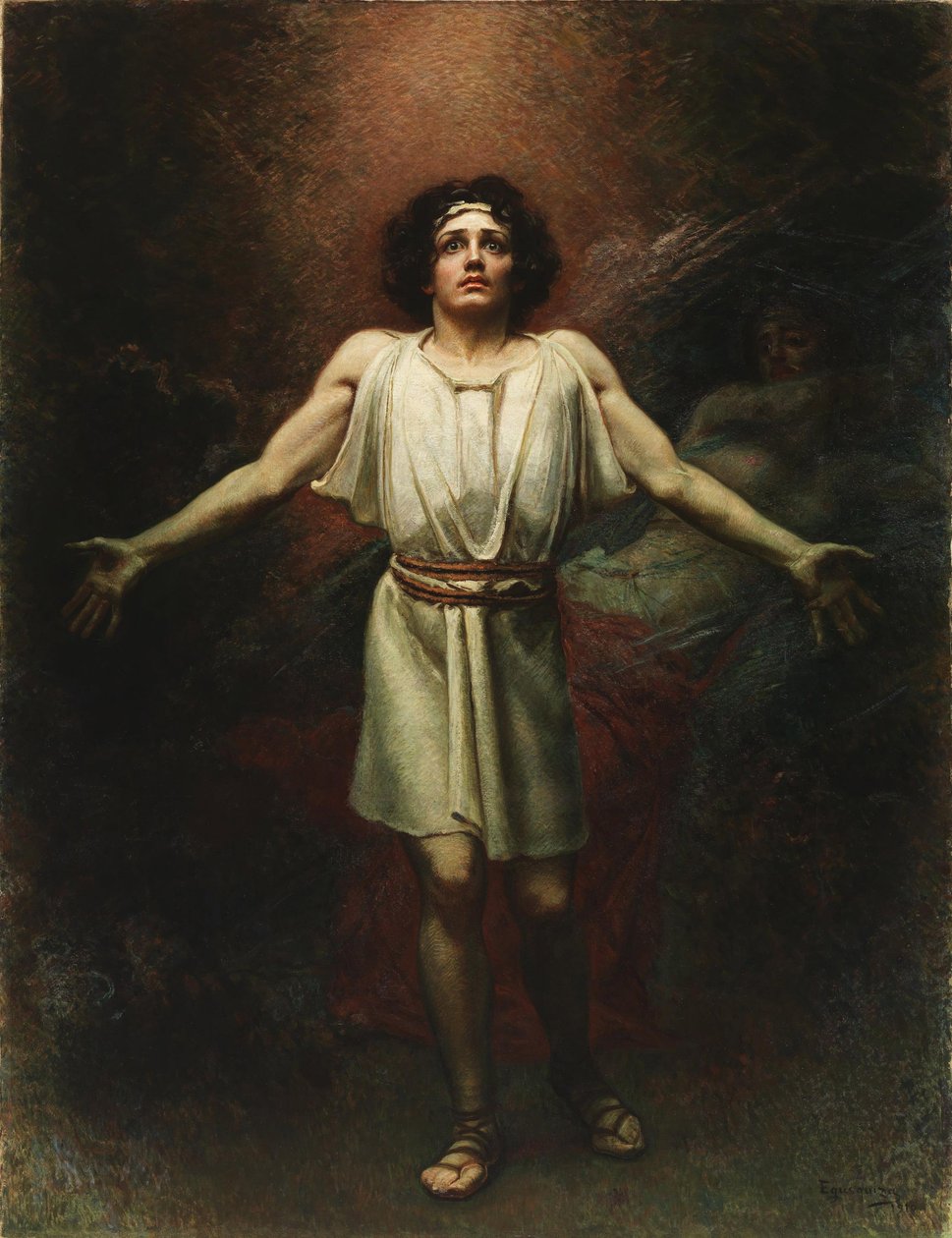Symbolismus: Parsifal od Egusquizy y Barrena, Rogelio de (1845-1915) od Rogelio Egusquiza