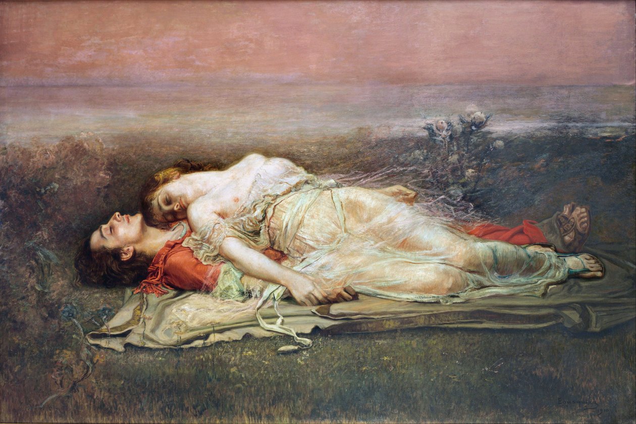 Tristan et Iseult - Tristan a Iseult od Egusquiza y Barrena, Rogelio de od Rogelio Egusquiza