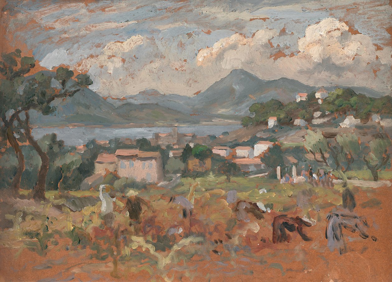 Studie na svatého Jiří (tužka a šedá barva zesílená bílá) od Roger Eliot Fry
