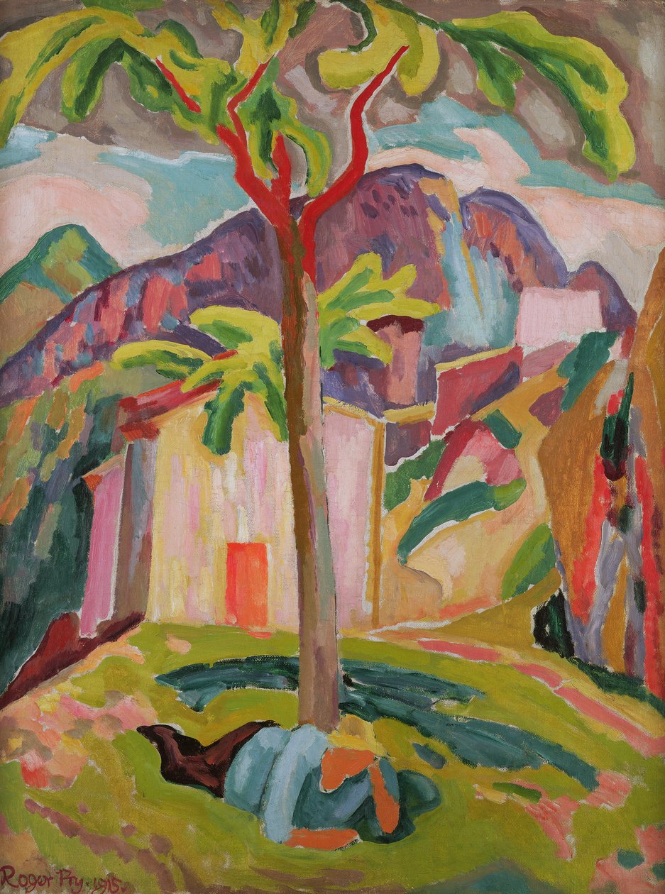 Postava odpočívající pod stromem, Svatá Anežka, 1915 od Roger Eliot Fry
