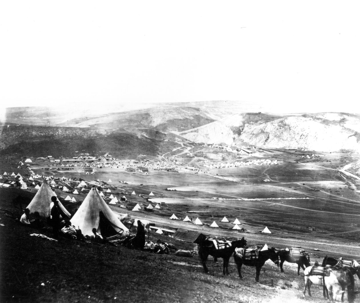 Spojenecký tábor, Krym, kolem roku 1855 od Roger Fenton