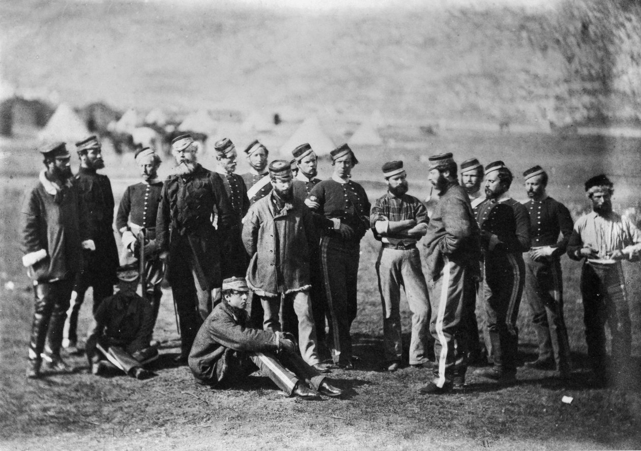 Přeživší 13. pluku lehkých dragounů po bitvě u Balaklavy, 1854, 1855 od Roger Fenton