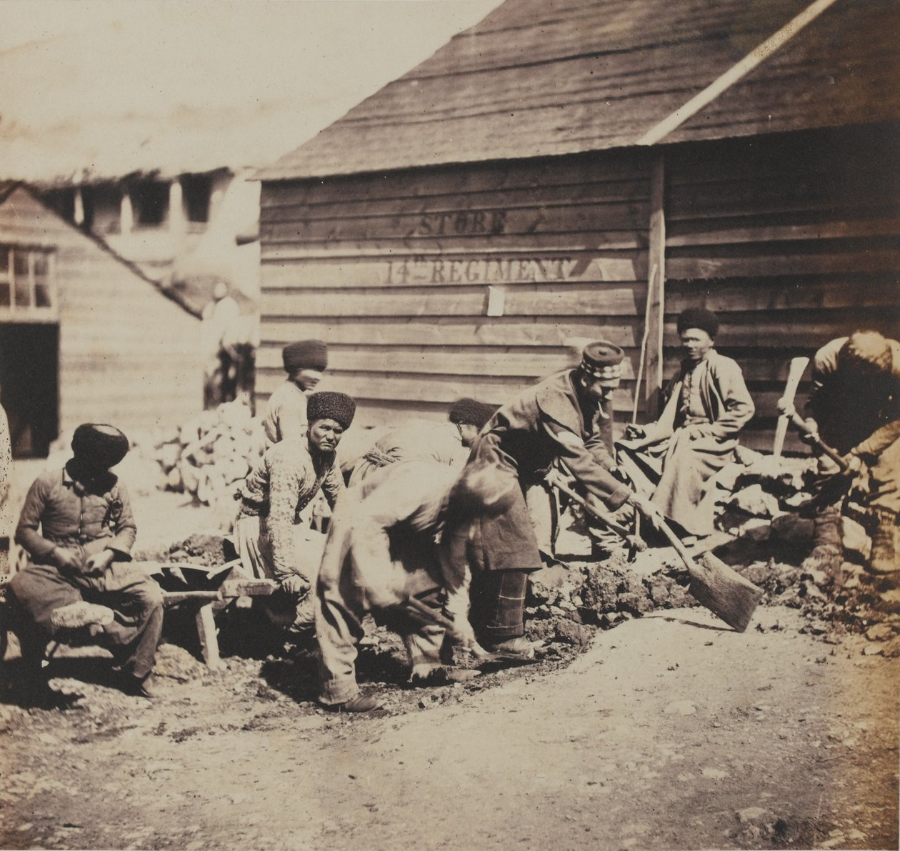 Tatarští dělníci od Roger Fenton