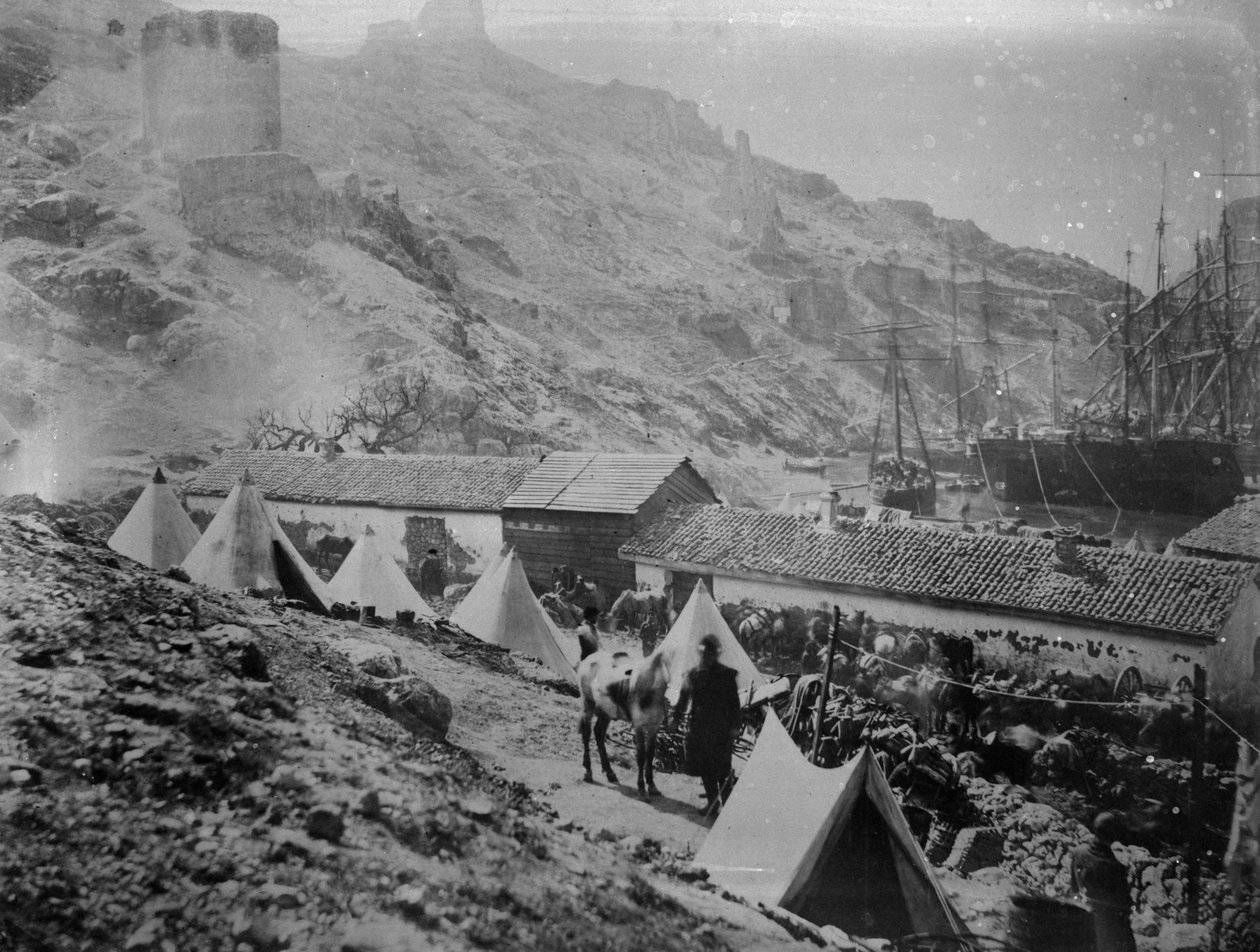 Přístav v Balaklavě během krymské války, c.1855 od Roger Fenton