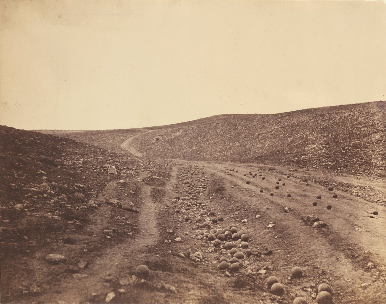 Údolí stínu smrti od Roger Fenton