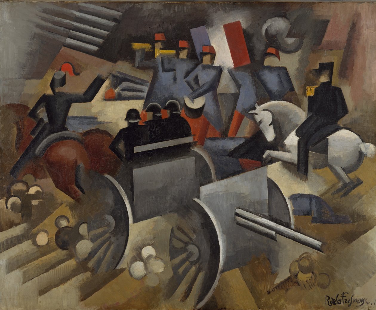 Dělostřelectvo, 1911 od Roger de La Fresnaye