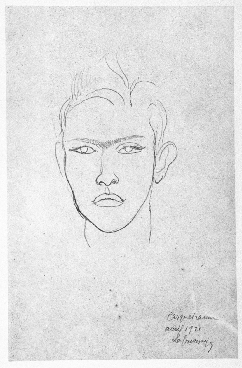 Raymond Radiguet (1903-1923), 1921 od Roger de La Fresnaye
