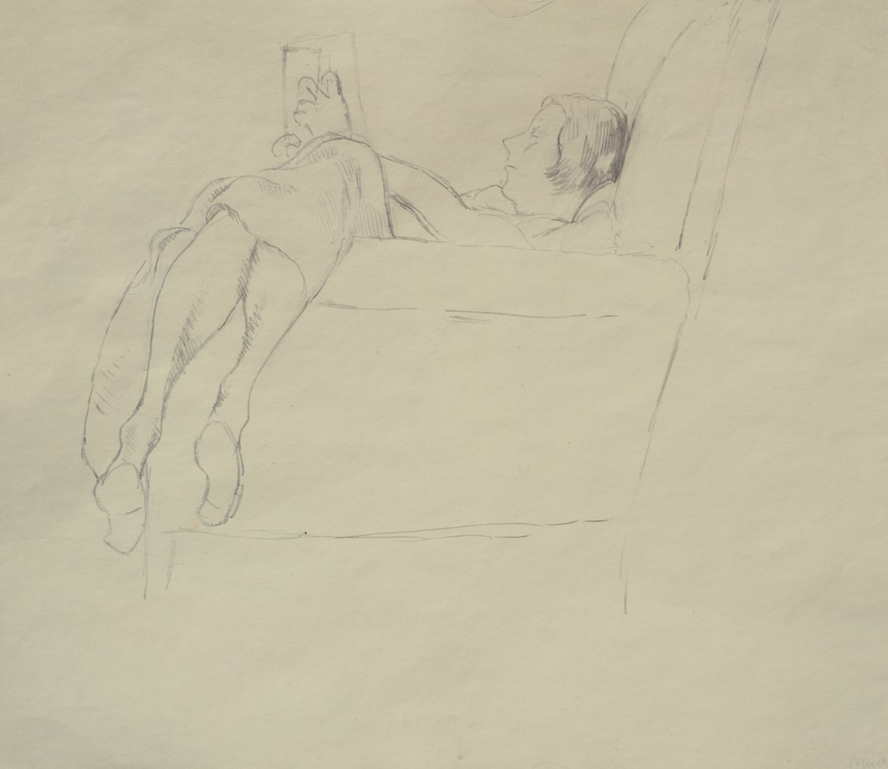 Nina Hamnett Reading, kolem roku 1917 od Roger Eliot Fry