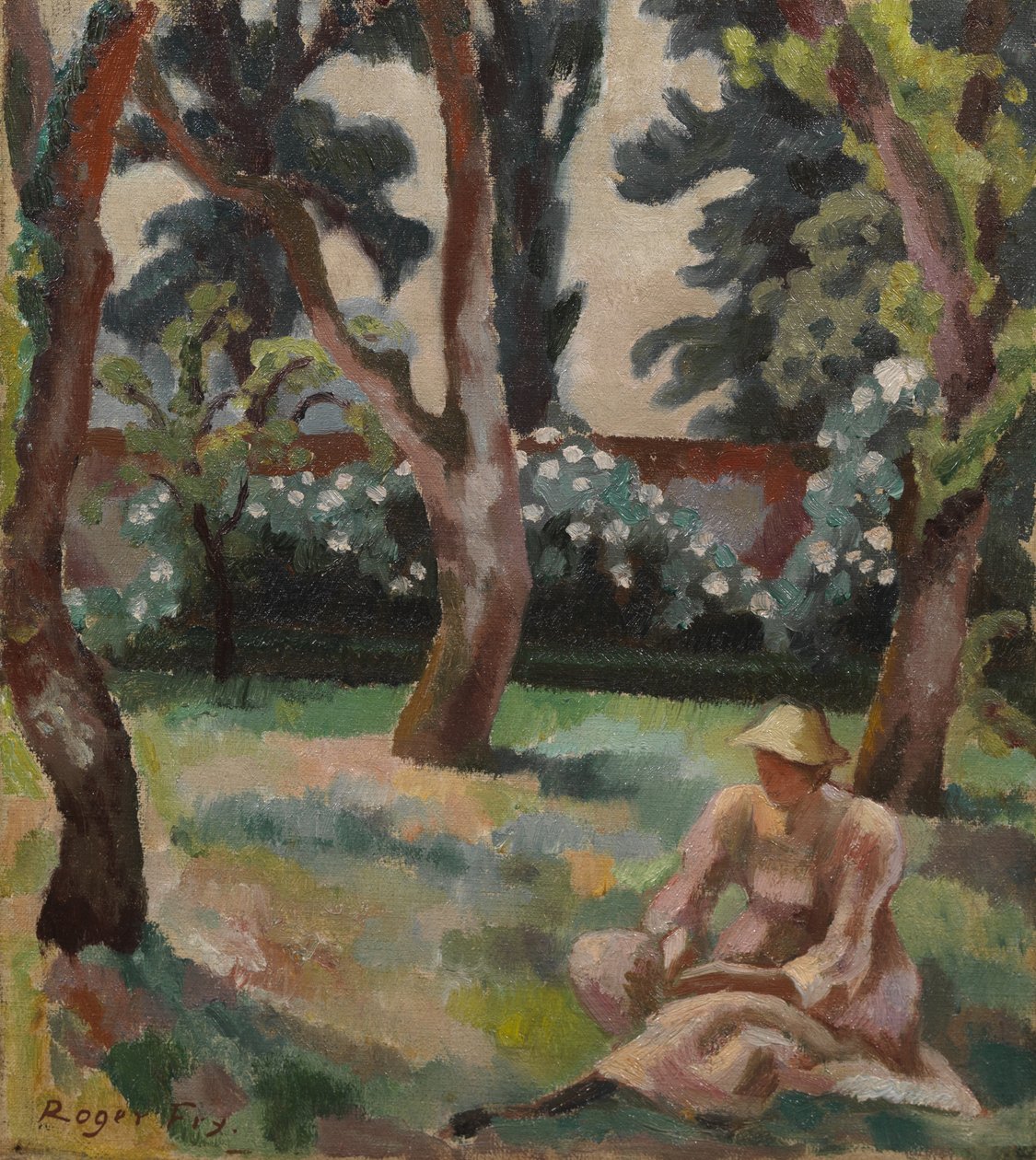 Orchard, Žena sedící v zahradě od Roger Eliot Fry