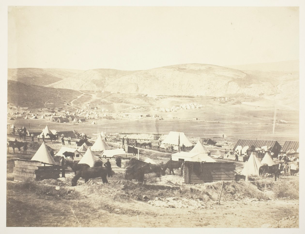 Tábor 5. dragounské gardy od Roger Fenton