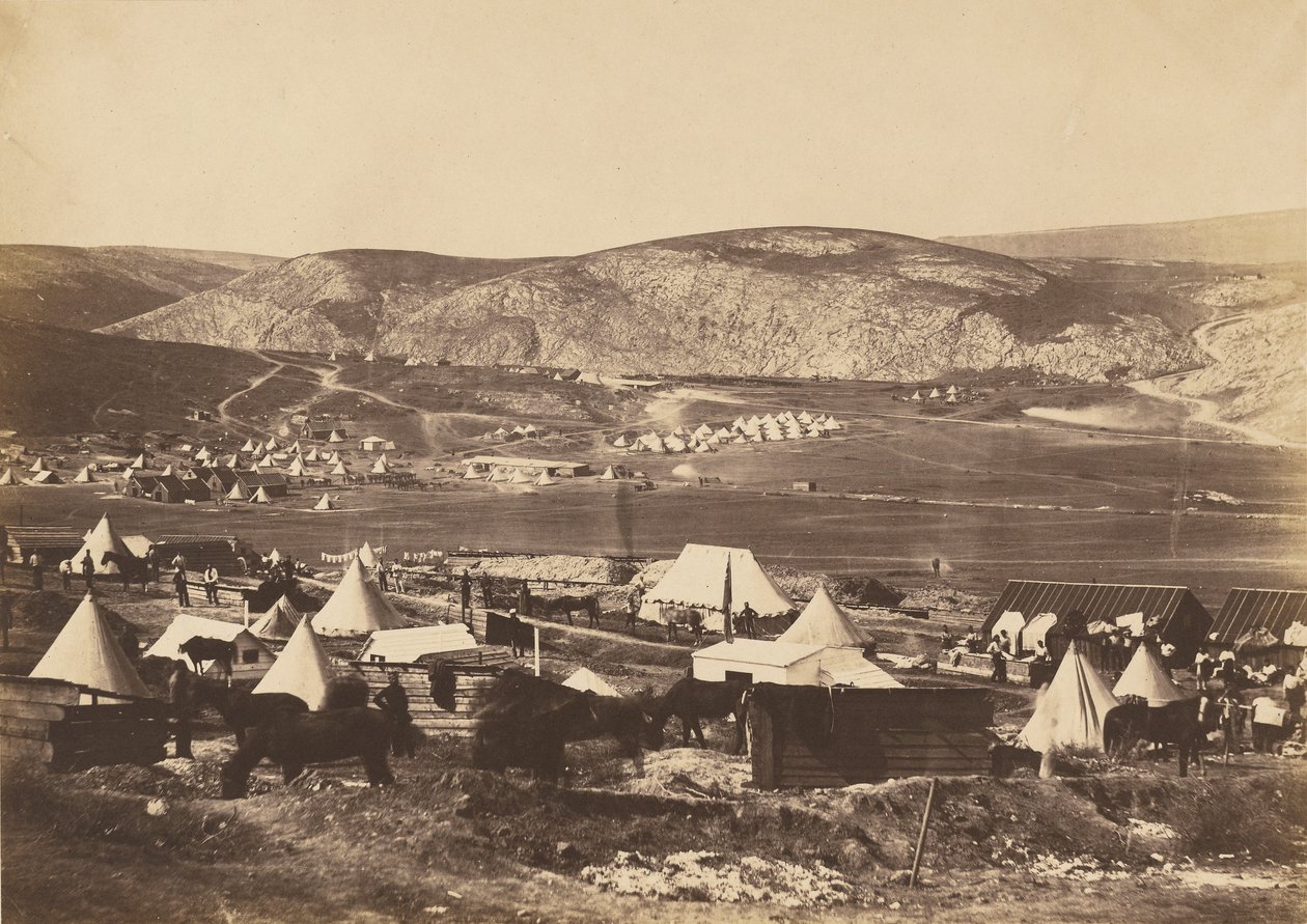 Tábor 5. gardového dragounského pluku od Roger Fenton