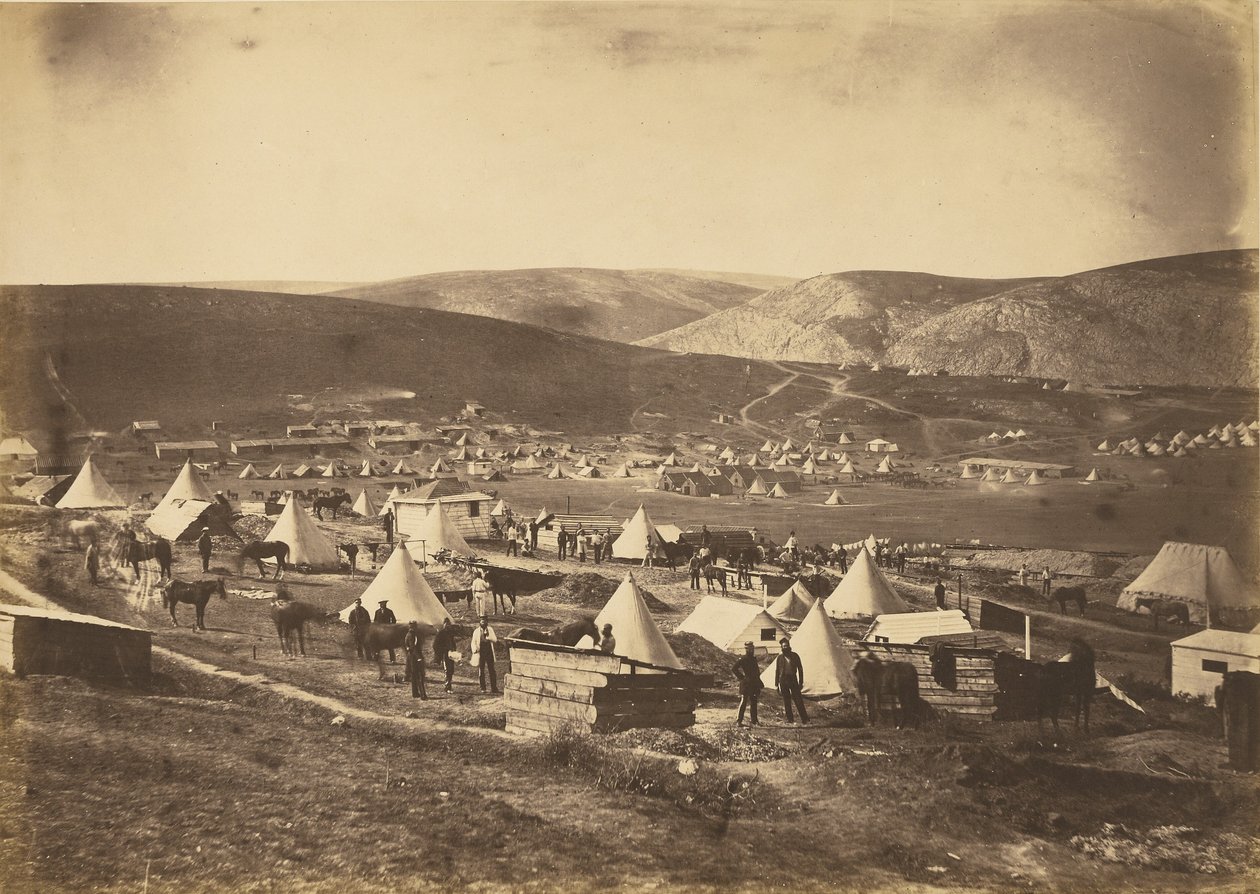 Tábor 5. gardového dragounského pluku od Roger Fenton