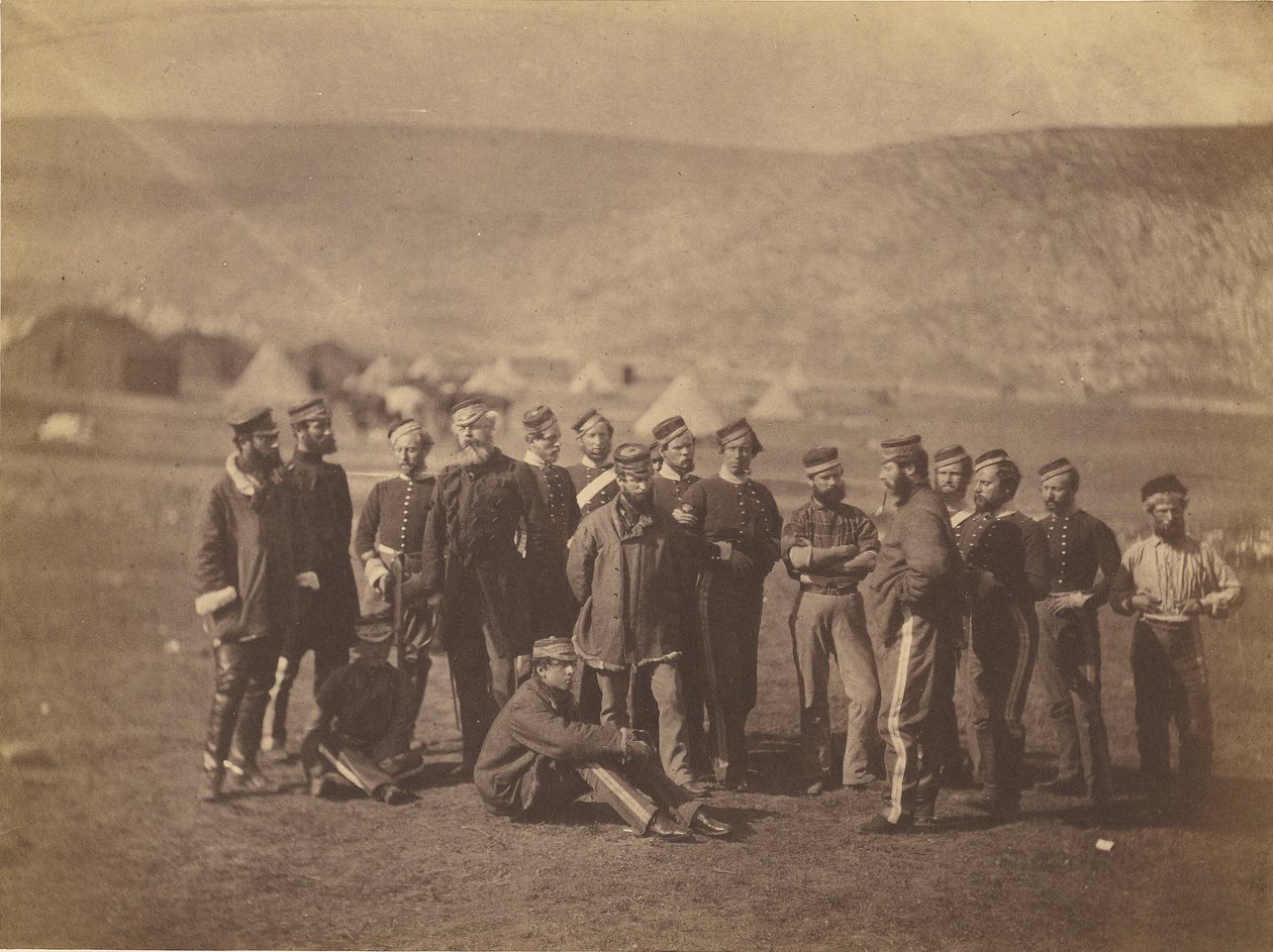 Plukovník Doherty, důstojníci a muži. 13. lehký dragounský pluk. od Roger Fenton