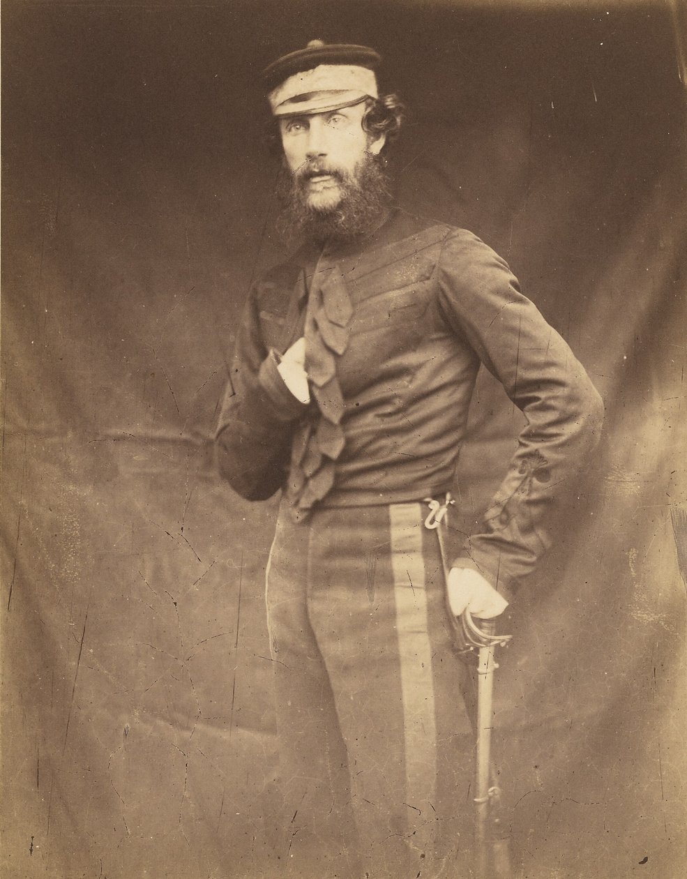 Plukovník Harding, velitel v Balaklavě od Roger Fenton