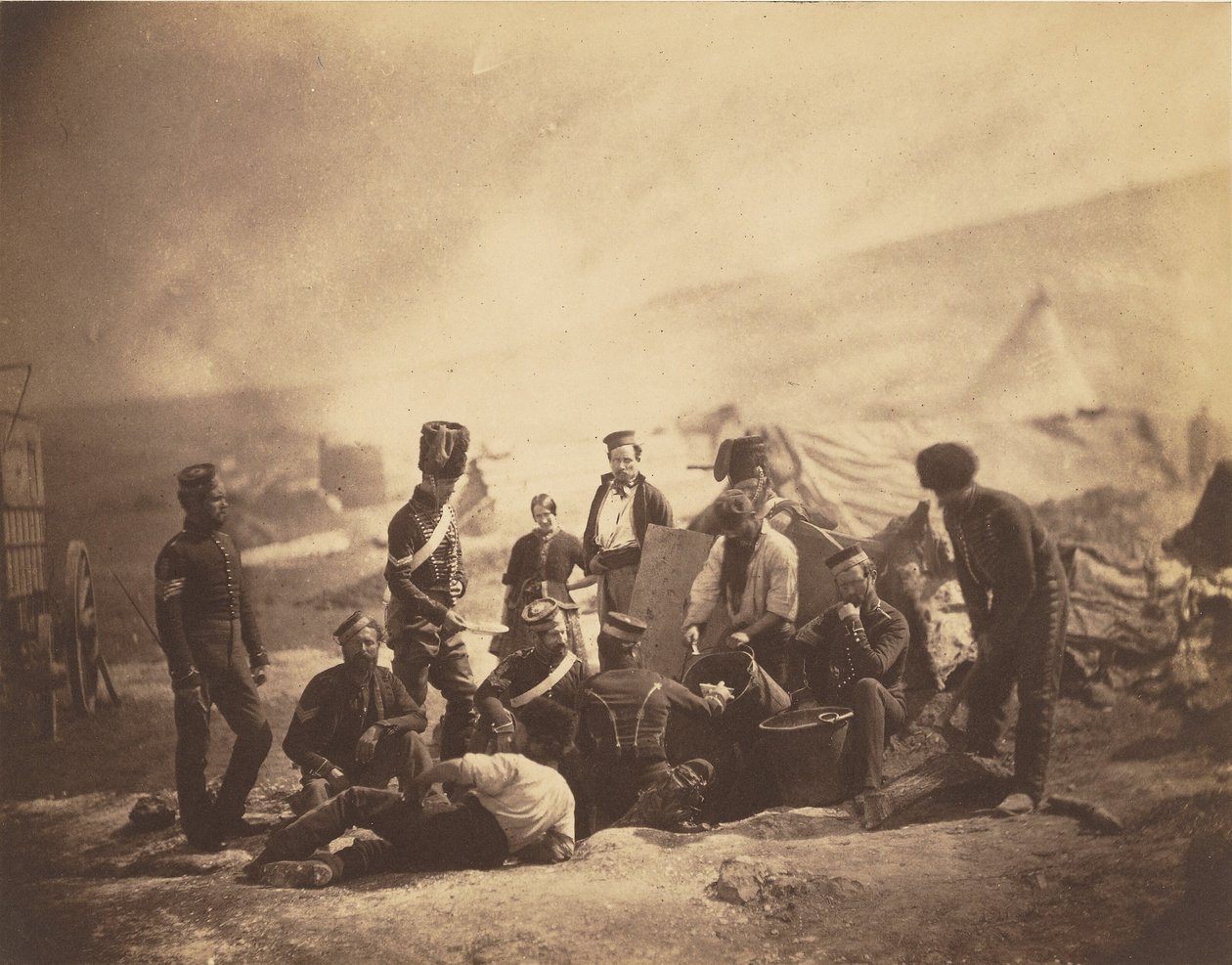 Kuchařský dům 8. husarského pluku od Roger Fenton