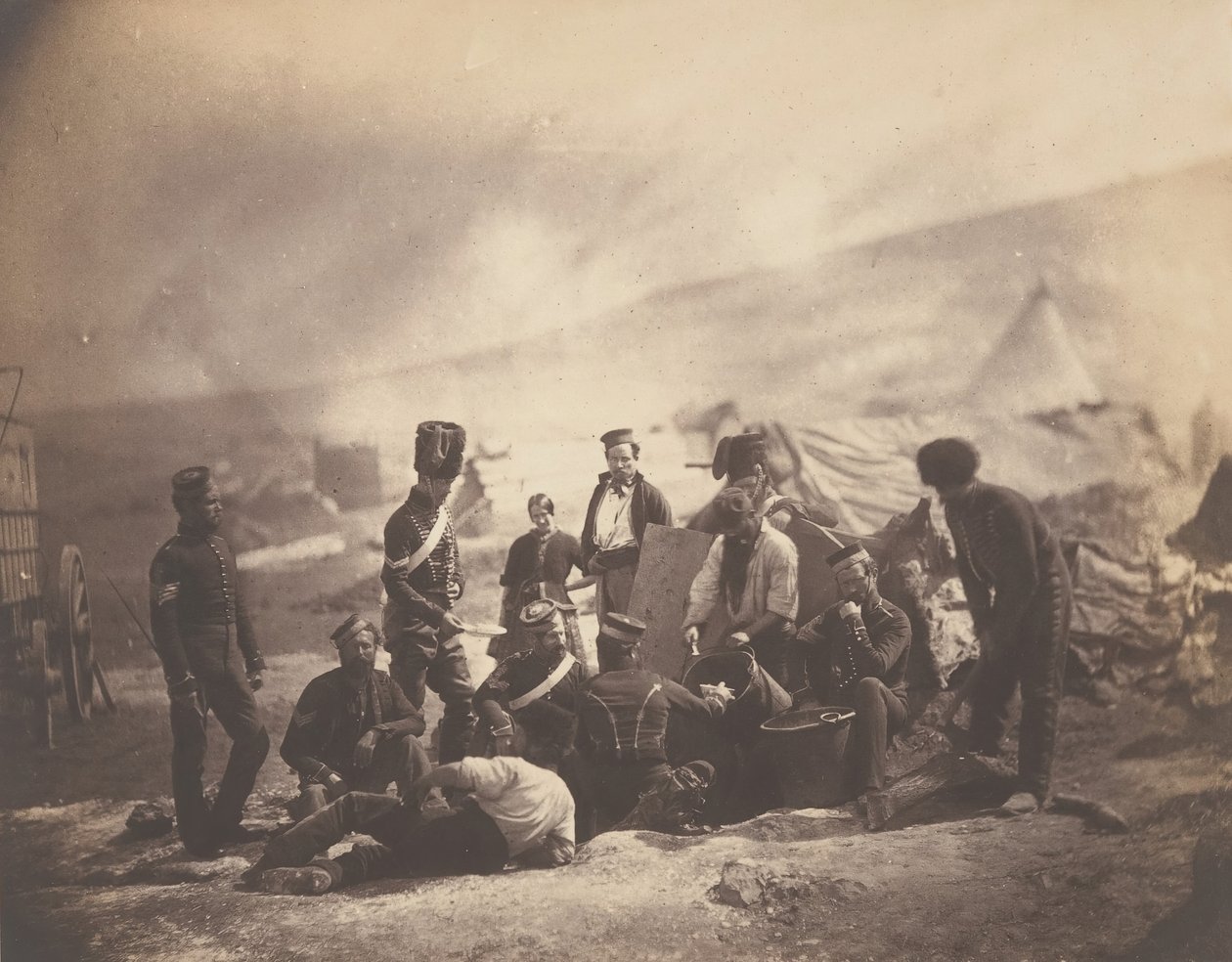 Kuchařský dům 8. husarů, 1855. od Roger Fenton