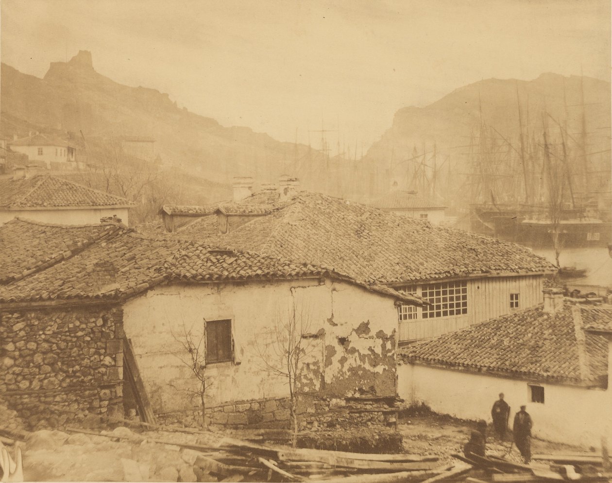 Chaty na Balaklavě od Roger Fenton
