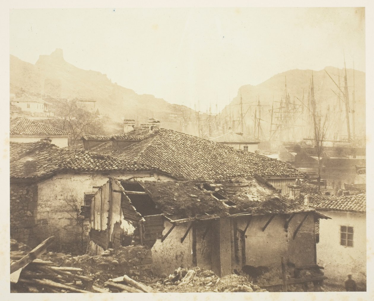 Chaty na Balaklavě od Roger Fenton