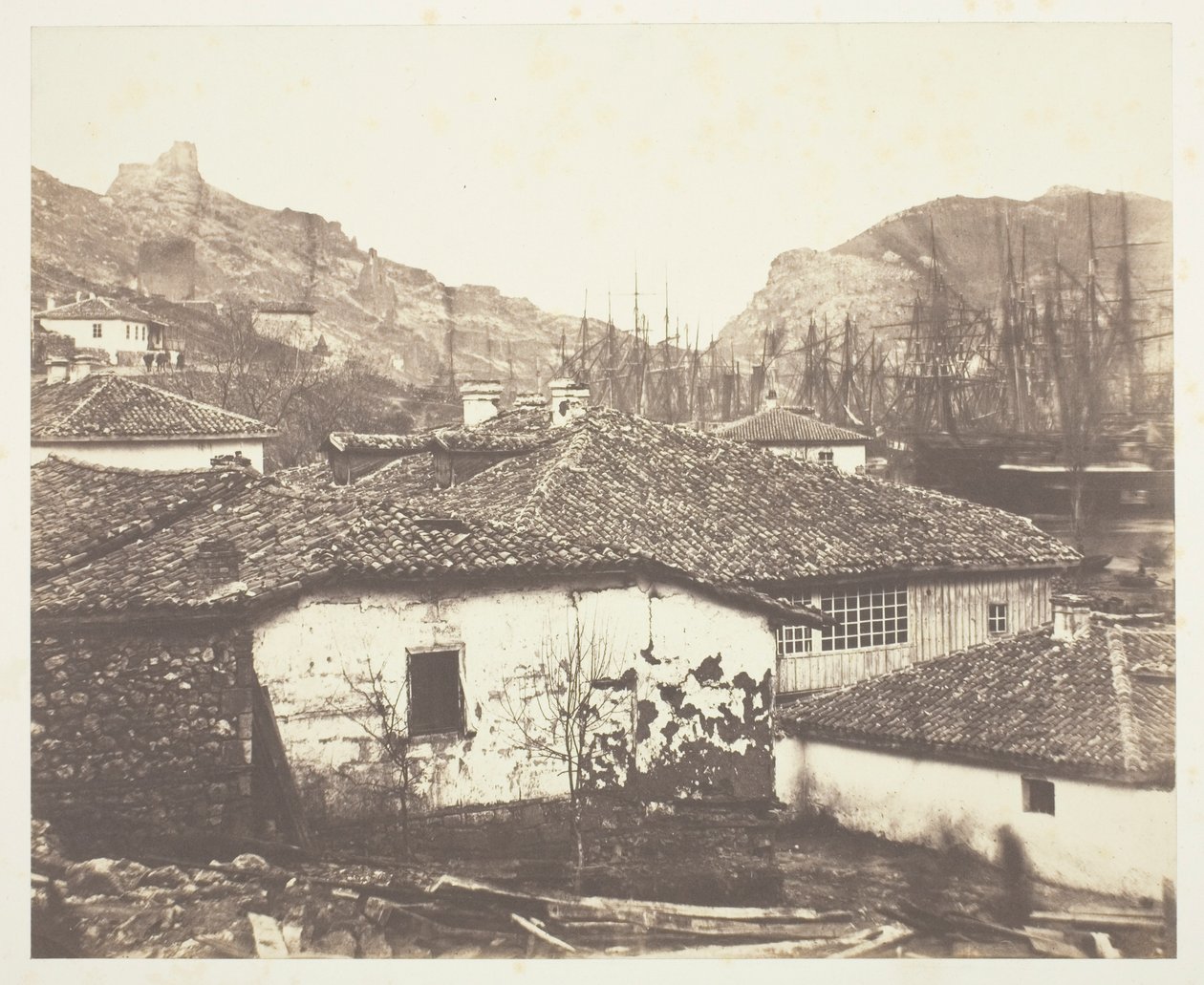 Chaty na Balaklavě od Roger Fenton