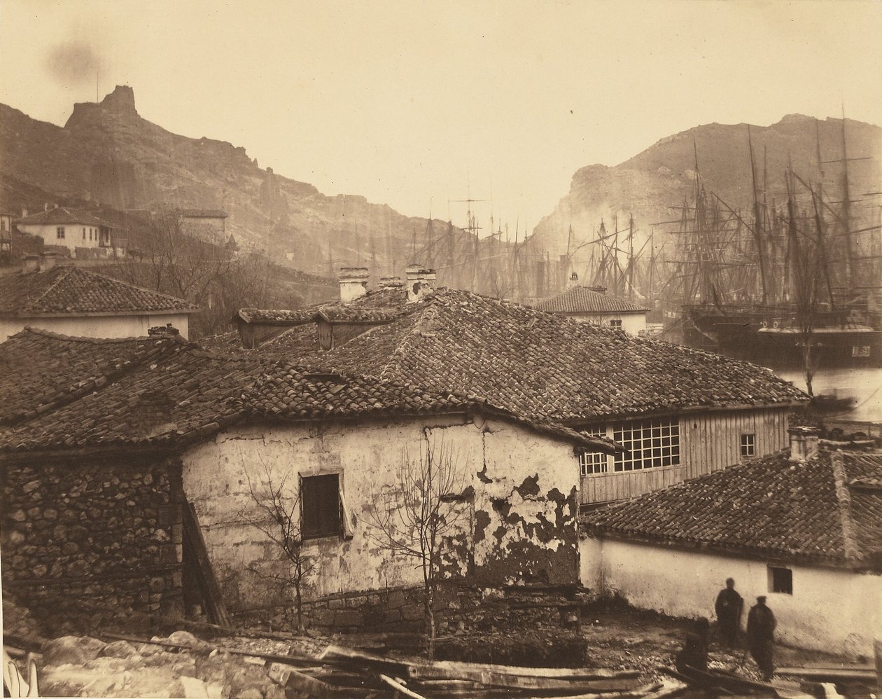 Chalupy v Balaklavě od Roger Fenton