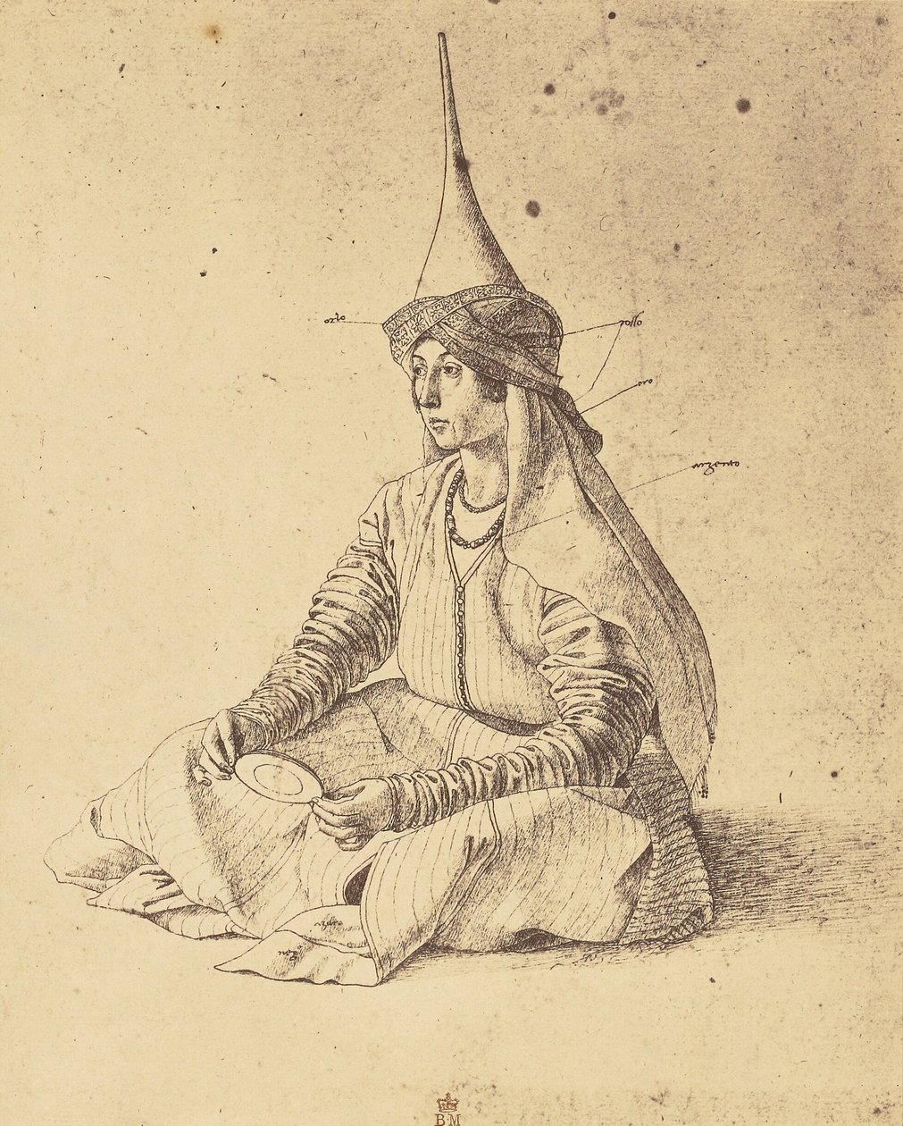 [Kresba sedící turecké ženy od Gentile Belliniho] od Roger Fenton
