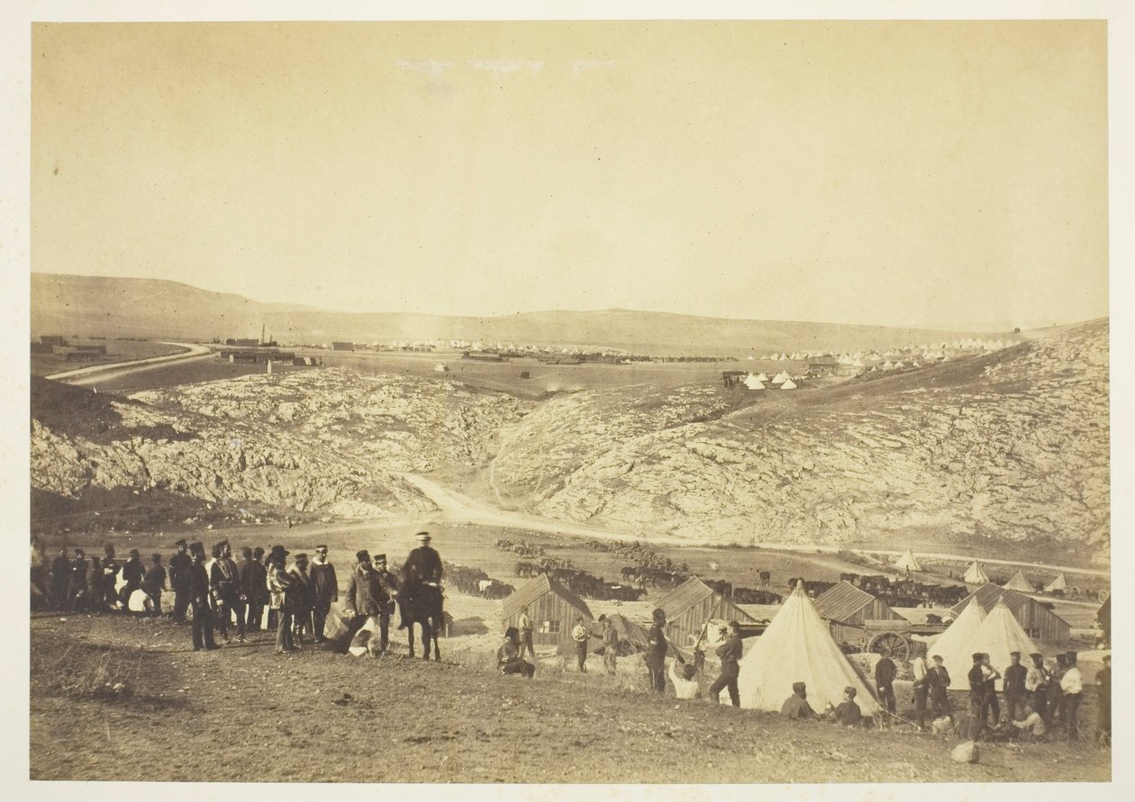 Tábor jízdního dělostřelectva od Roger Fenton