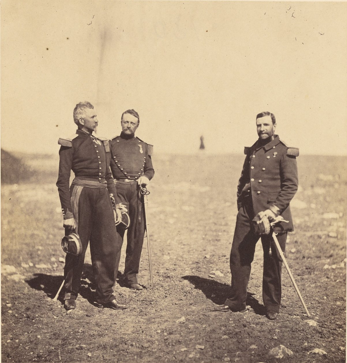 Generálové Labousinière a Beuret. od Roger Fenton