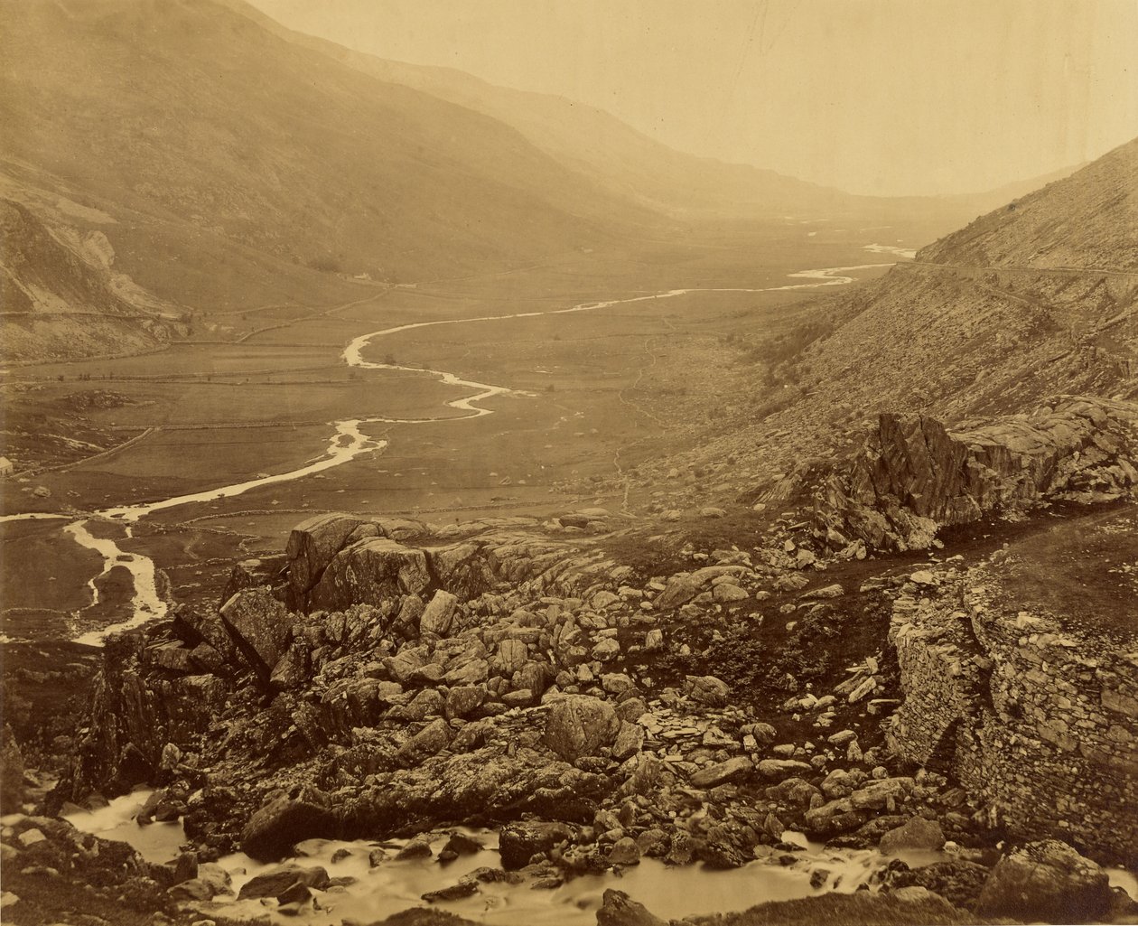 Glyn Francon, od jezera Ogwen od Roger Fenton