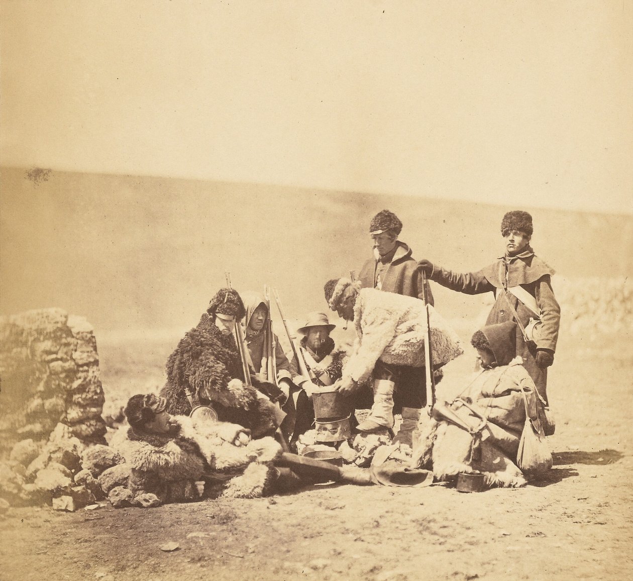 Skupina 47. armády v zimním oblečení od Roger Fenton