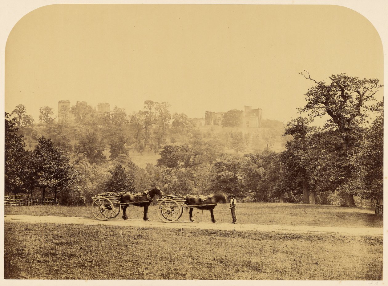Hardwick Hall, z parku od Roger Fenton
