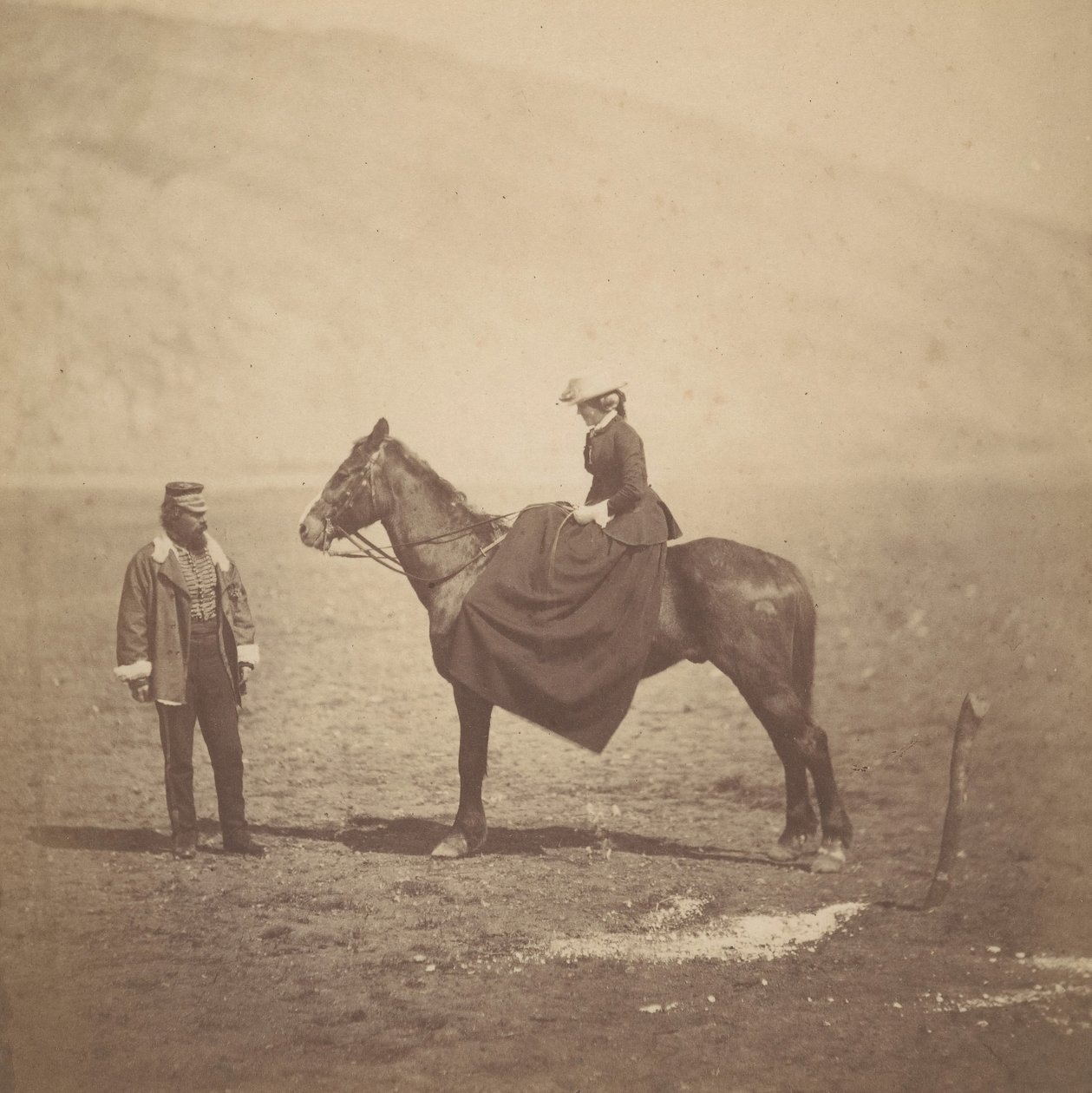 Henry Duberly a paní Duberlyová, 1855. od Roger Fenton