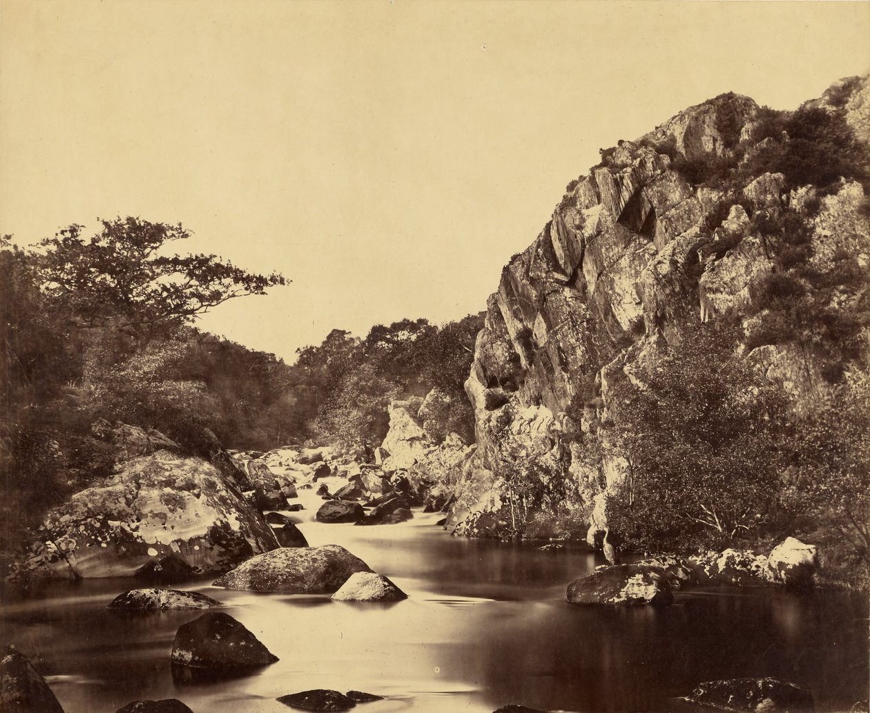 Volavčí tůň na řece Lledr od Roger Fenton