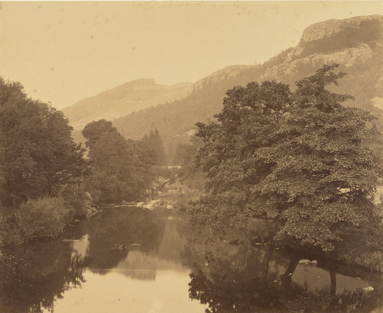[Krajina s řekou] od Roger Fenton