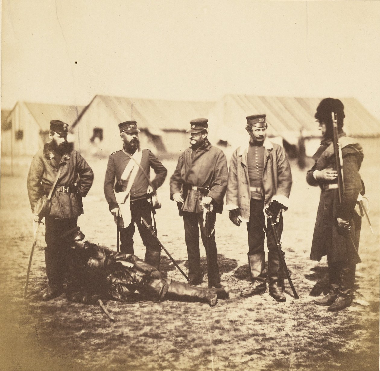 Podplukovník Munro a důstojníci 39. pluku od Roger Fenton
