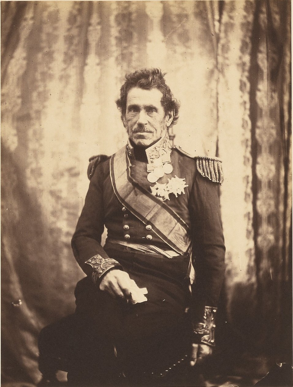 Generálporučík Sir De Lacy Evans, G.C.B. od Roger Fenton