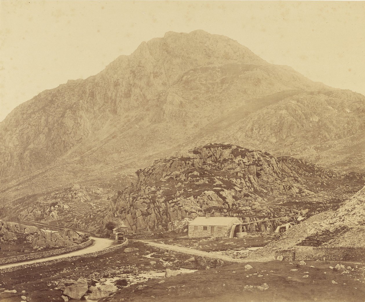 Mount Tryfan od jezera Llyn Ogwen od Roger Fenton