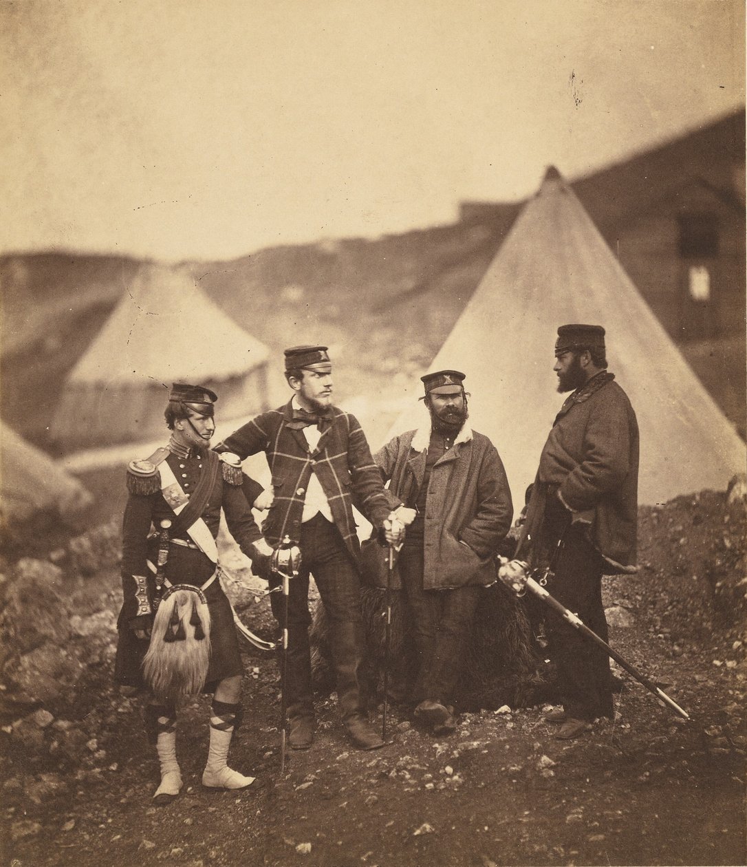 Důstojníci 42. horalského pluku od Roger Fenton