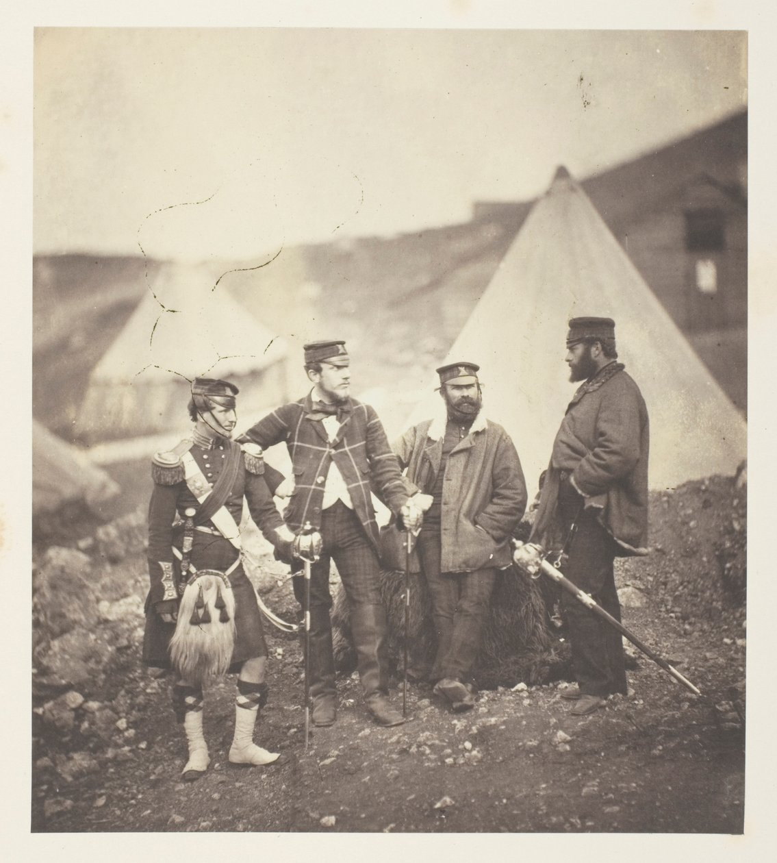 Důstojníci 42. pluku Highlanders od Roger Fenton