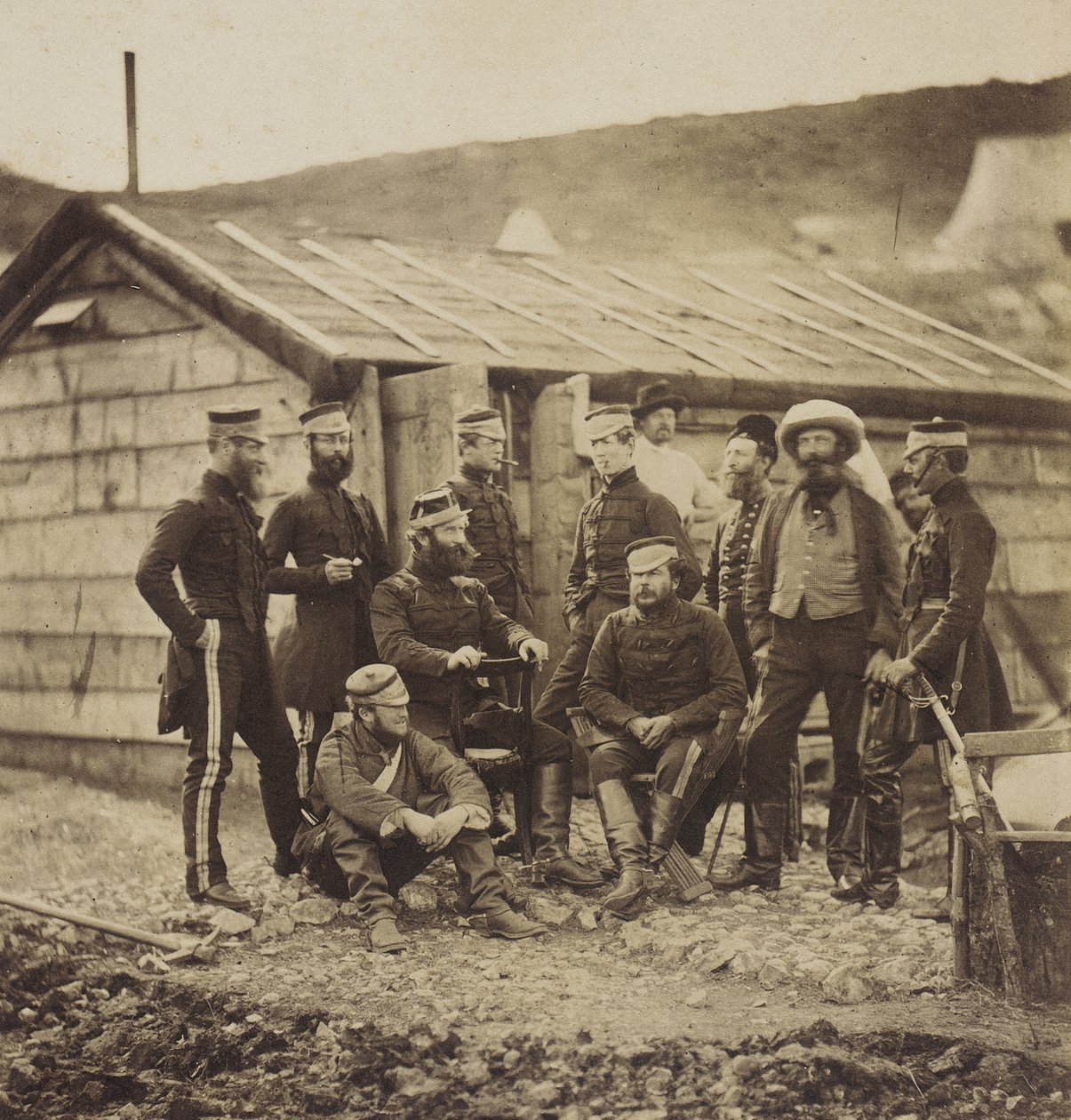 Důstojníci 4. pluku lehkých dragounů od Roger Fenton