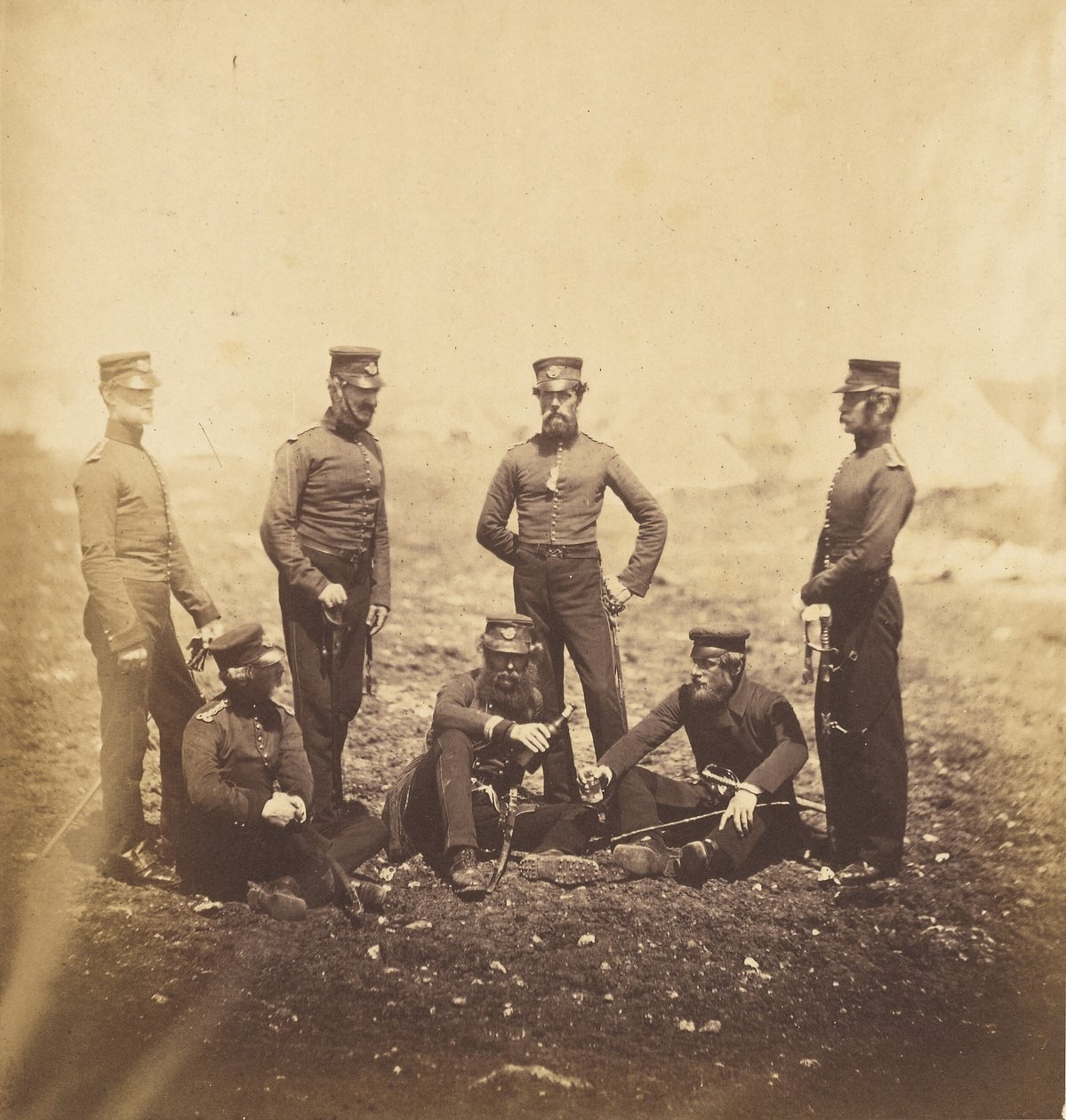 Důstojníci 68. lehké pěchoty od Roger Fenton
