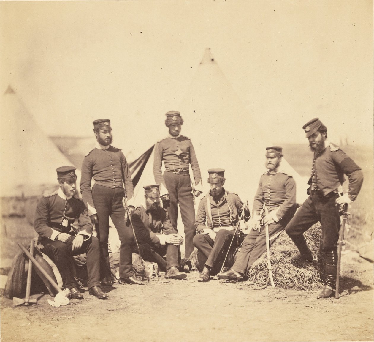 Důstojníci 90. pluku. od Roger Fenton